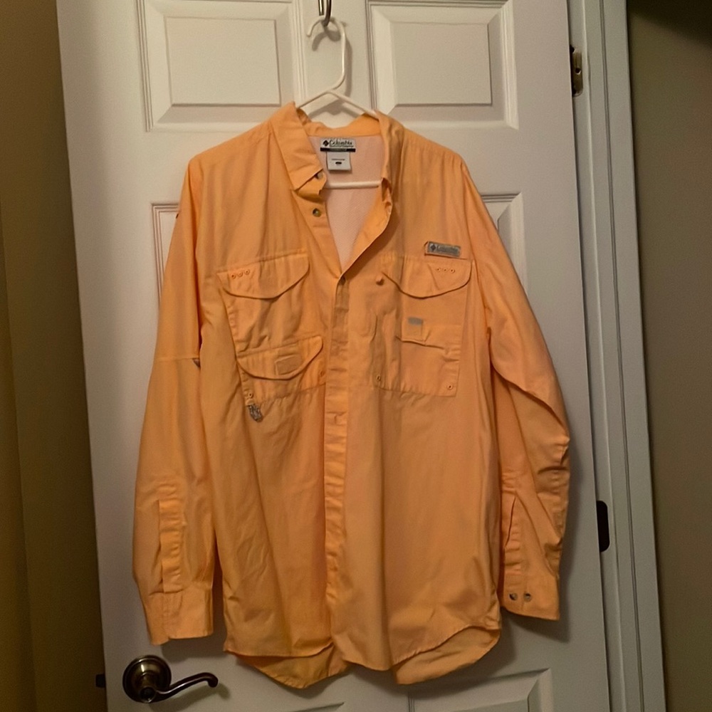 Mens long sleeve Columbia button up